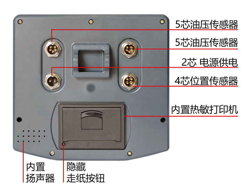 Z31触屏装载机秤背面安装示意图